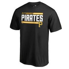 Pittsburgh Pirates Onside Stripe T-Shirt - Black
