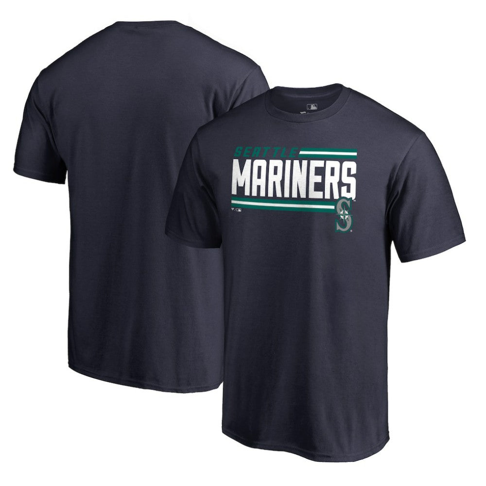 Seattle Mariners Onside Stripe T-Shirt - Navy
