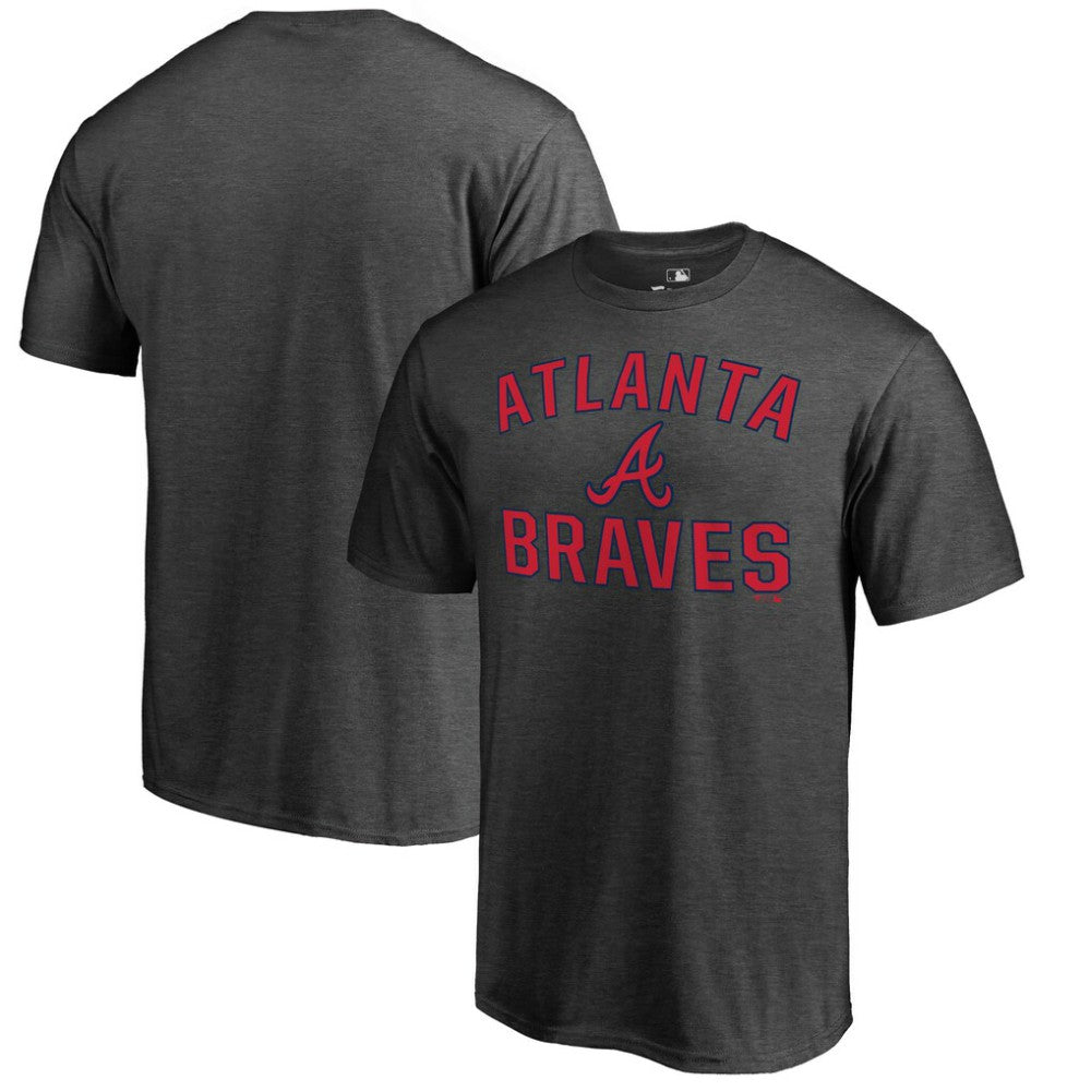 Atlanta Braves Core Basics Victory Arch T-Shirt - Heathered Gray
