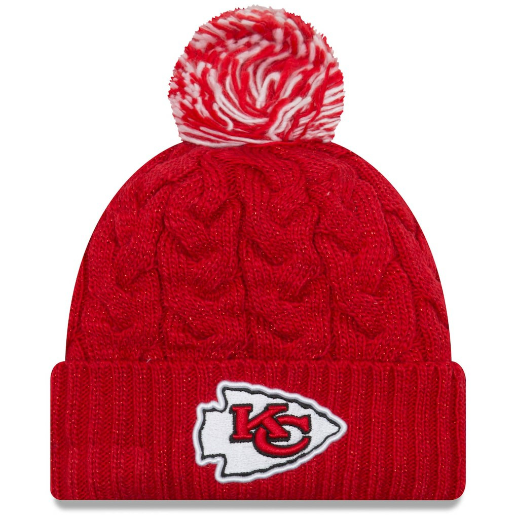 NFL Kansas City Chiefs Women's Cozy Cable Cuffed Knit Hat
