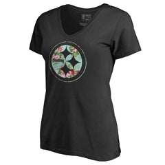 NFL Pittsburgh Steelers Women's Lovely V-Neck T-Shirt