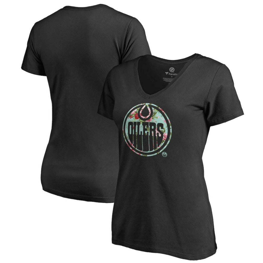 Edmonton Oilers Women's Lovely V-Neck T-Shirt
