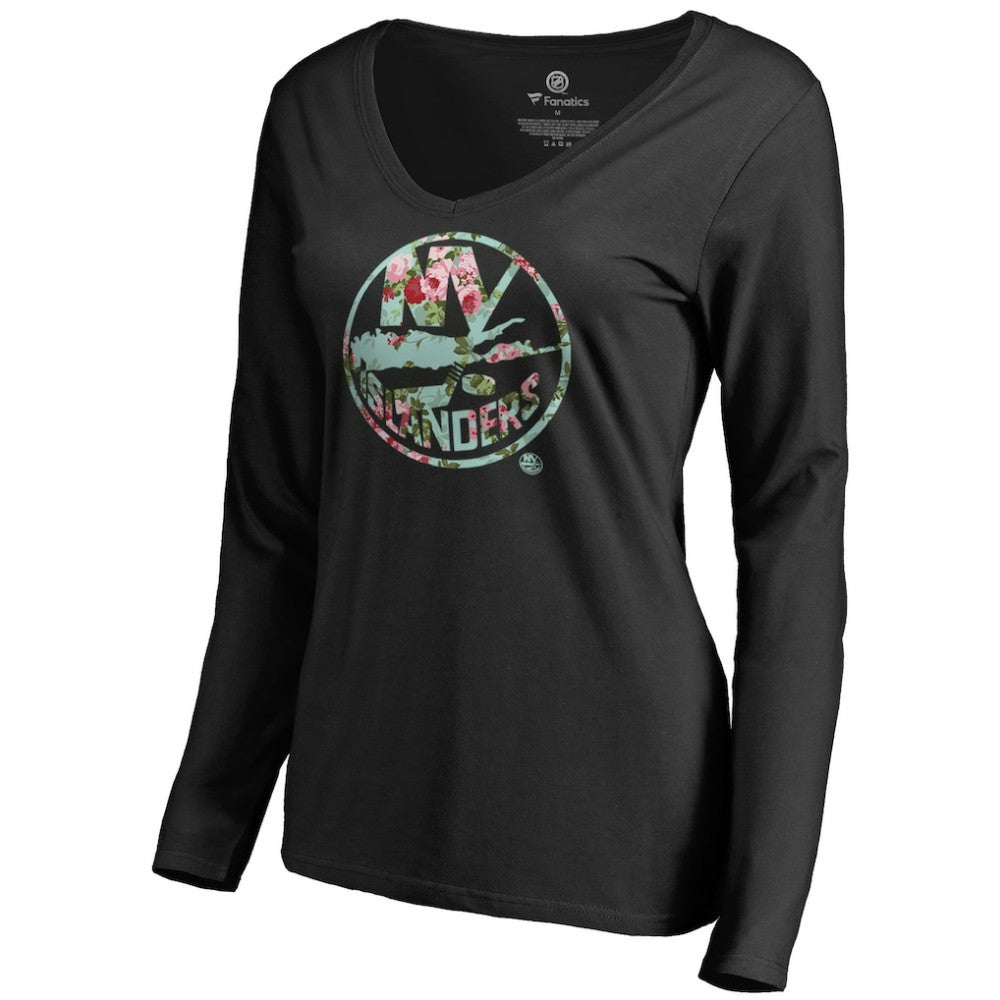 New York Islanders Women's Lovely Long Sleeve V-Neck T-Shirt