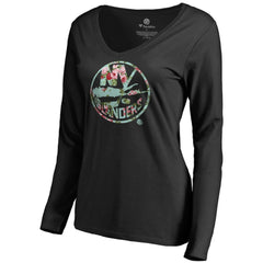 New York Islanders Women's Lovely Long Sleeve V-Neck T-Shirt