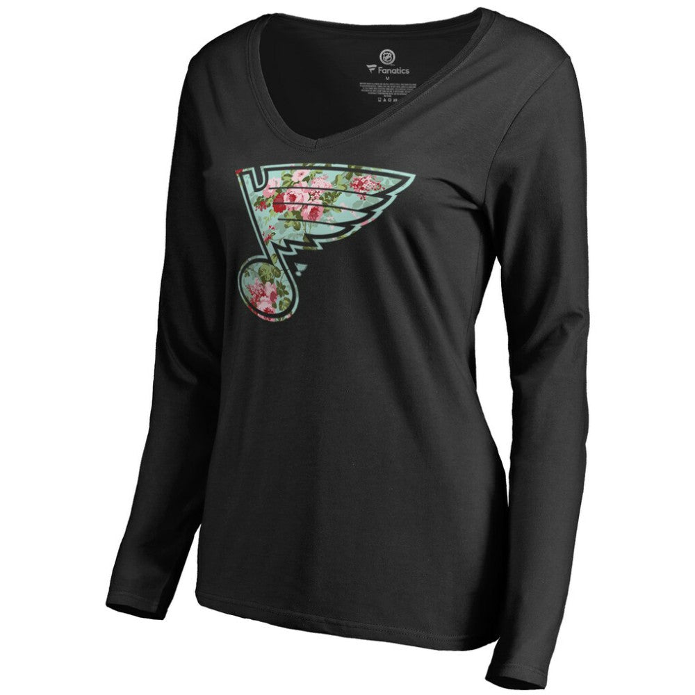 St. Louis Blues Women's Lovely Long Sleeve V-Neck T-Shirt