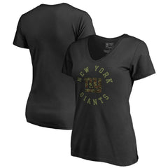 NFL New York Giants Women's Camo Collection Liberty V-Neck T-Shirt