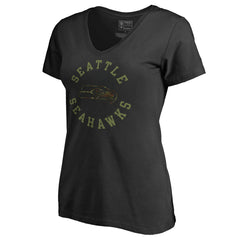 NFL Seattle Seahawks Women's Camo Collection Liberty V-Neck T-Shirt