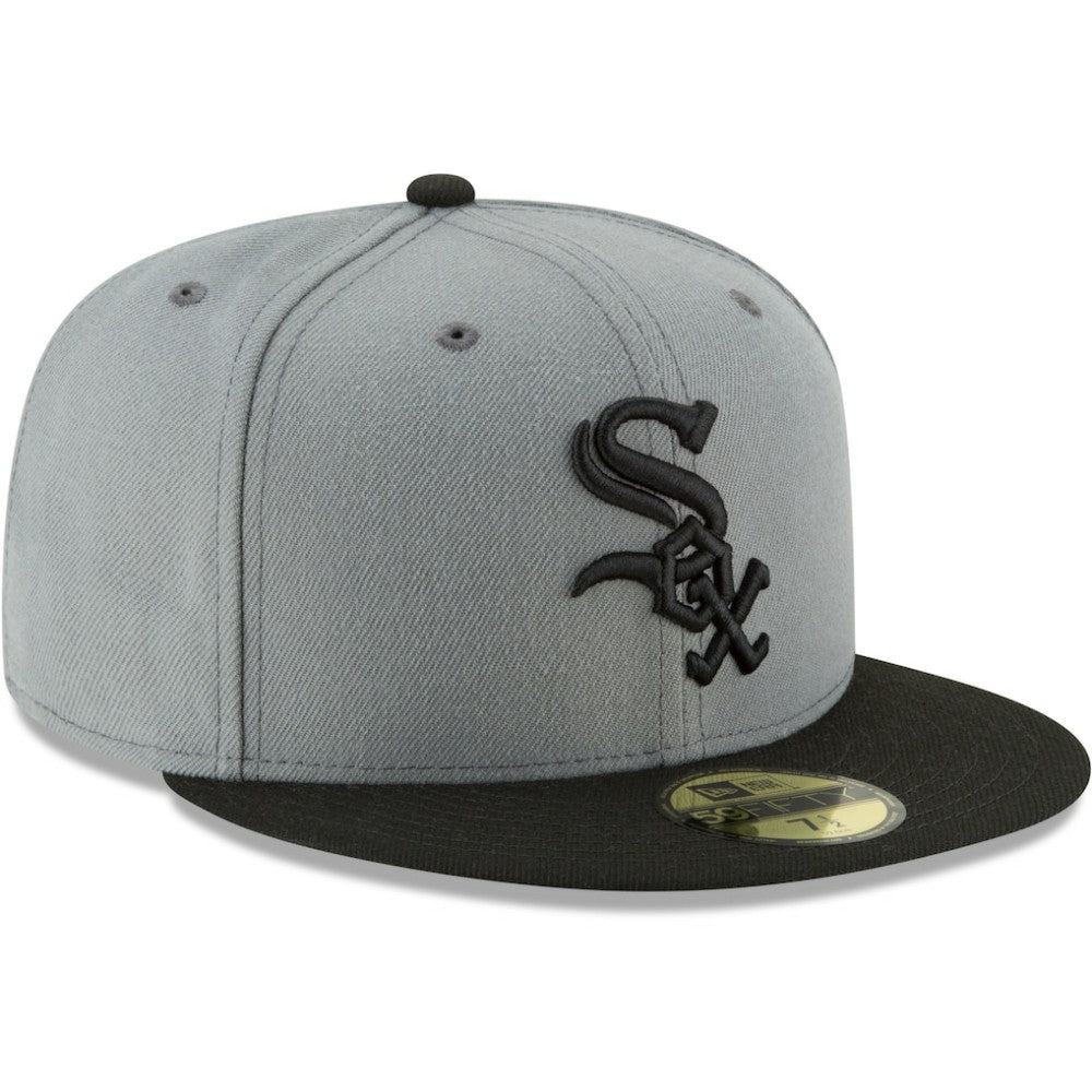 Chicago White Sox Two-Tone 59FIFTY Fitted Hat - Gray/Black | New Era