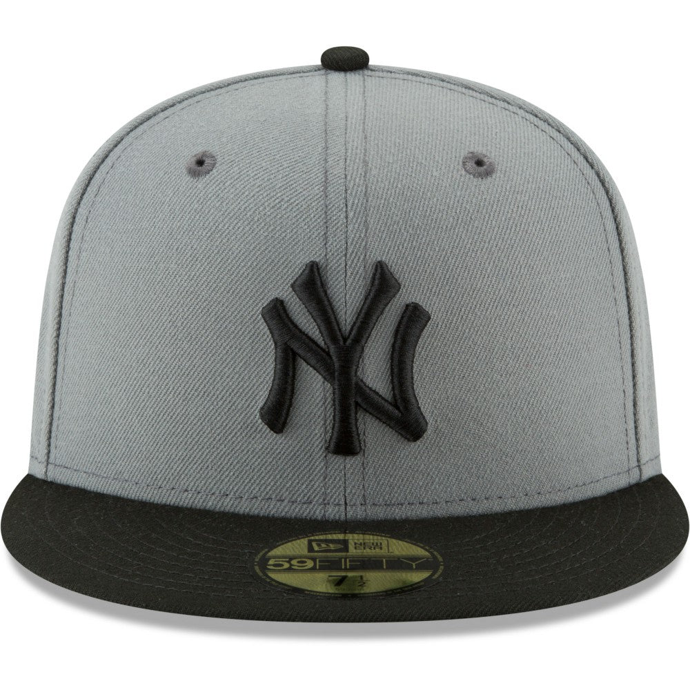 New York Yankees Two-Tone 59FIFTY Fitted Hat - Gray/Black | New Era