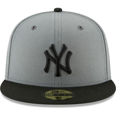 New York Yankees Two-Tone 59FIFTY Fitted Hat - Gray/Black | New Era