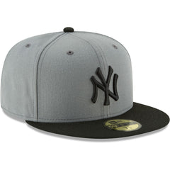 New York Yankees Two-Tone 59FIFTY Fitted Hat - Gray/Black | New Era