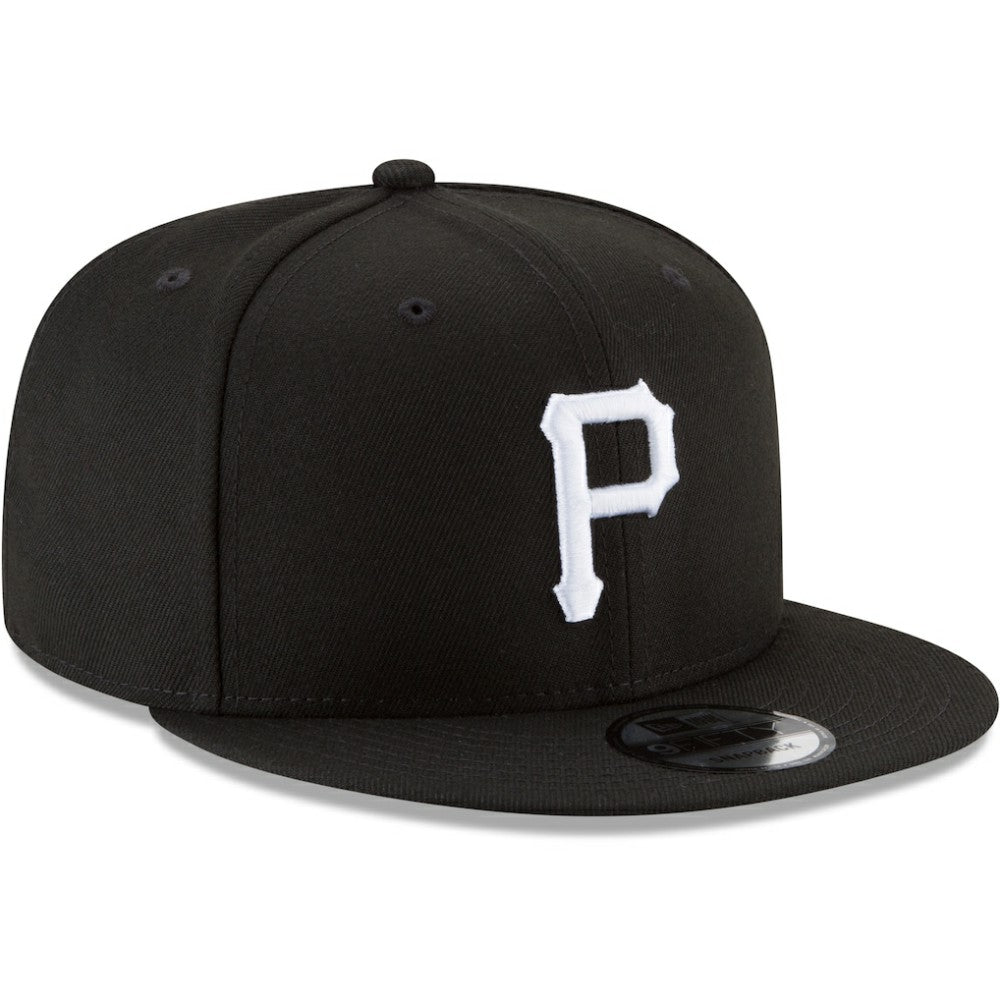 Pittsburgh Pirates Black & White 9FIFTY Snapback Hat - Black | New Era