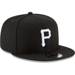 Pittsburgh Pirates Black & White 9FIFTY Snapback Hat - Black | New Era