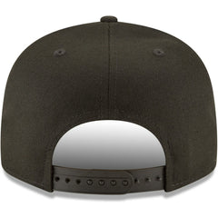 Cincinnati Reds Black on Black 9FIFTY Team Snapback Adjustable Hat - Black | New Era