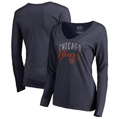 NFL Chicago Bears Women's Graceful Long Sleeve V-Neck T-Shirt