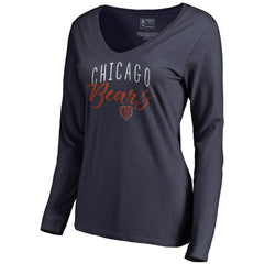 NFL Chicago Bears Women's Graceful Long Sleeve V-Neck T-Shirt
