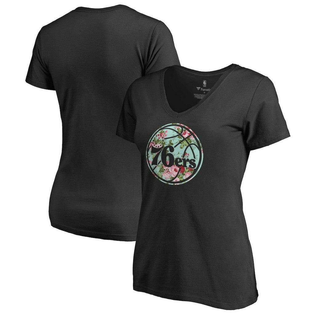 Philadelphia 76ers Lovely V-Neck T-Shirt - Black online