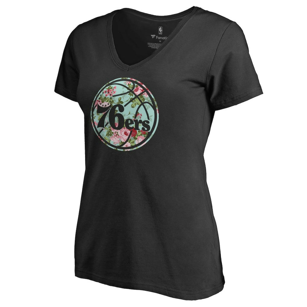 Philadelphia 76ers Lovely V-Neck T-Shirt - Black online