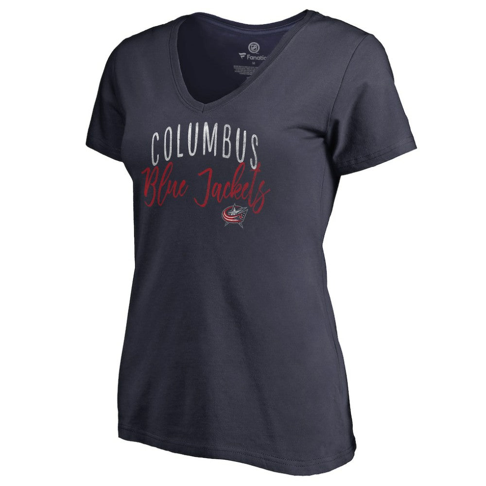 Columbus Blue Jackets Women's Graceful V-Neck T-Shirt