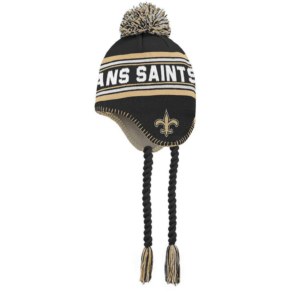 NFL New Orleans Saints Preschool Jacquard Tassel Knit Hat with Pom