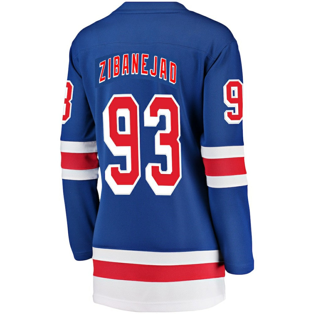 Mika Zibanejad New York Rangers Fanatics Women's Breakaway Player Jersey