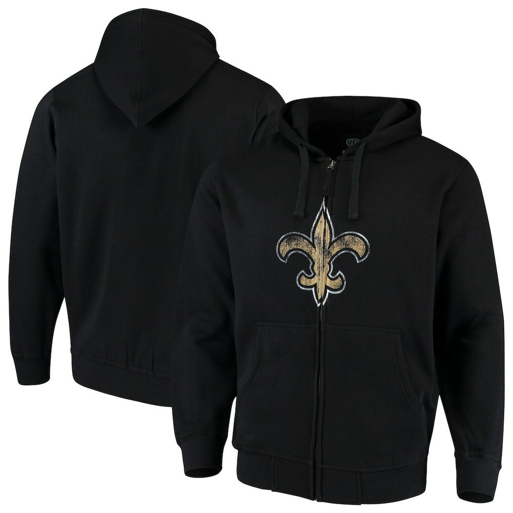 NFL New Orleans Saints G-III Sports by Carl Banks Primary Logo Full-Zip Hoodie