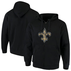 NFL New Orleans Saints G-III Sports by Carl Banks Primary Logo Full-Zip Hoodie