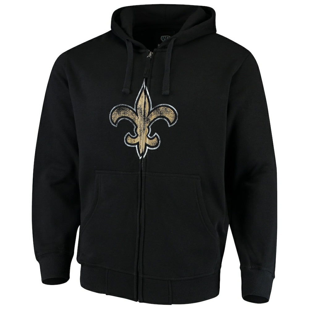 NFL New Orleans Saints G-III Sports by Carl Banks Primary Logo Full-Zip Hoodie