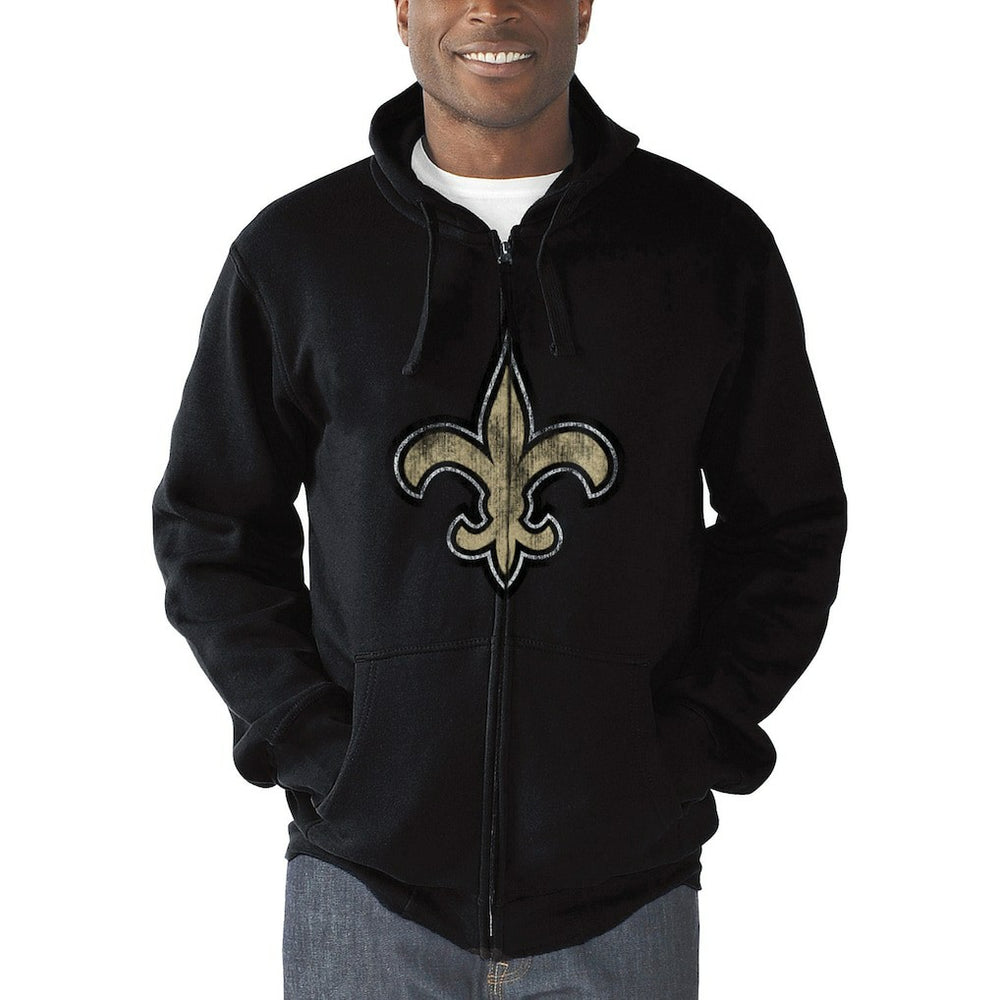 NFL New Orleans Saints G-III Sports by Carl Banks Primary Logo Full-Zip Hoodie
