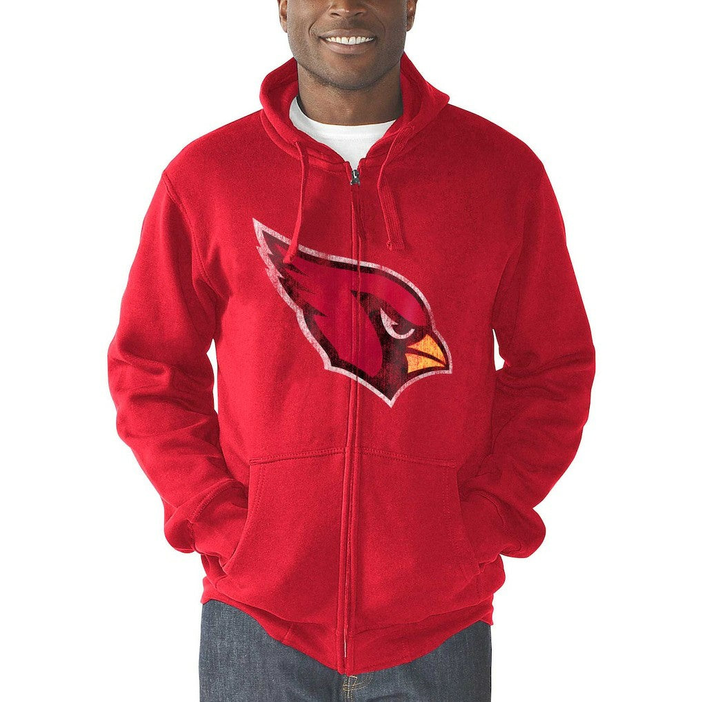 NFL Arizona Cardinals G-III Sports by Carl Banks Primary Logo Full-Zip Hoodie