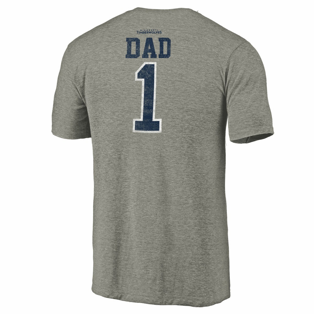 Minnesota Timberwolves Greatest Dad Tri-Blend T-Shirt - Gray outlet