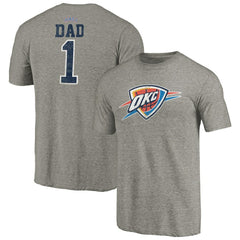 Oklahoma City Thunder Greatest Dad Tri-Blend T-Shirt - Gray on sale