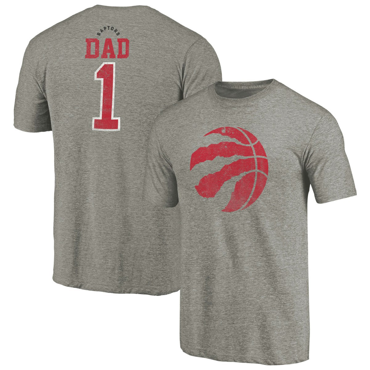 Toronto Raptors Greatest Dad Tri-Blend T-Shirt - Gray sale