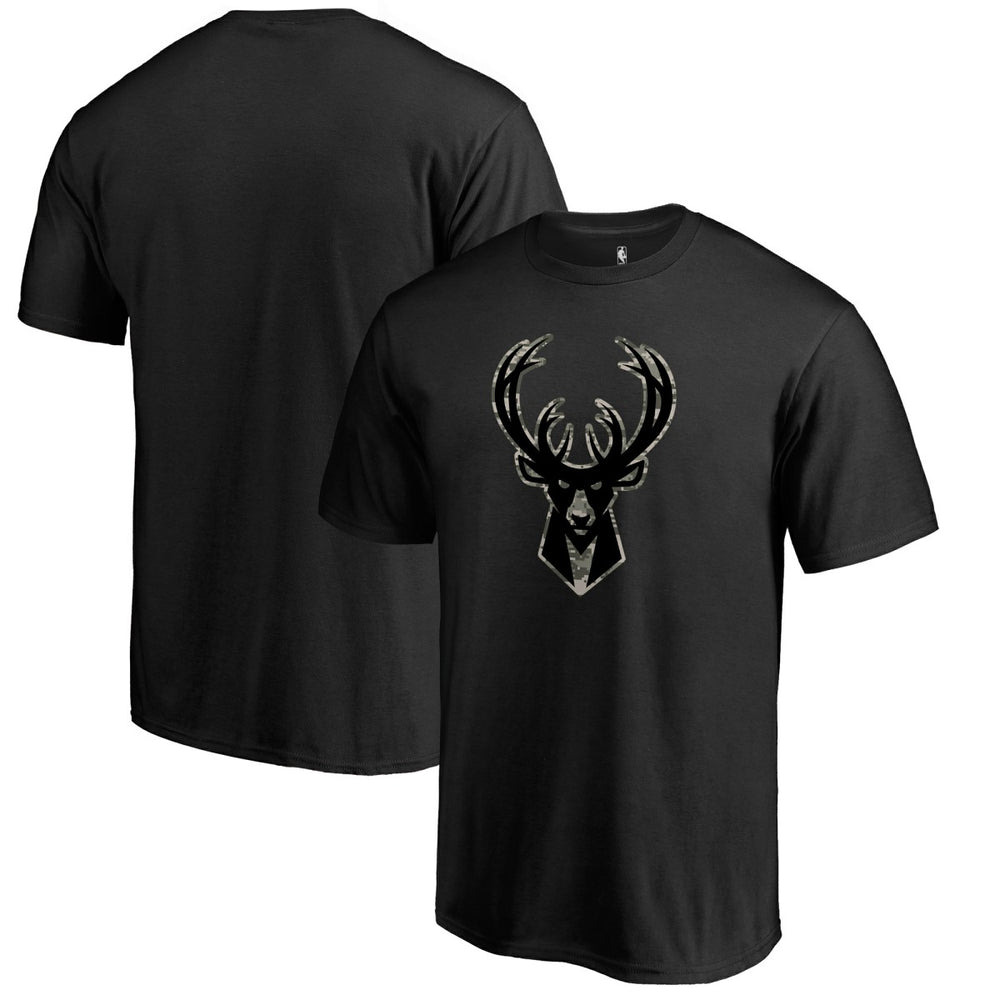 Milwaukee Bucks Cloak Camo T-Shirt - Black shop