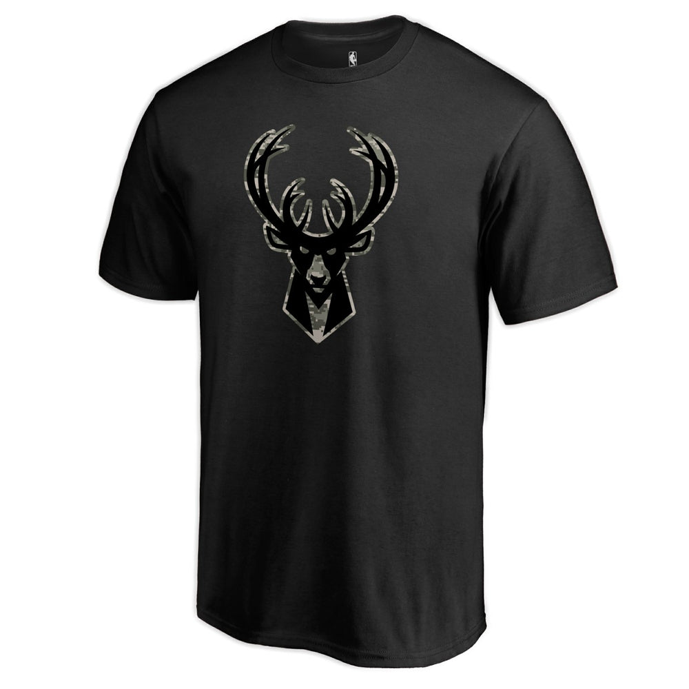 Milwaukee Bucks Cloak Camo T-Shirt - Black shop