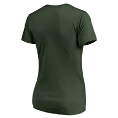 Milwaukee Bucks Women's We Are Iconic Collection V-Neck T-Shirt - Green for sale