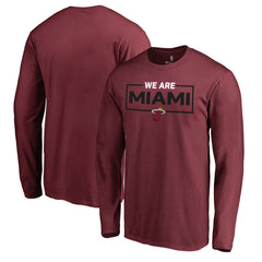 Miami Heat We Are Iconic Collection Long Sleeve T-Shirt - Red discount