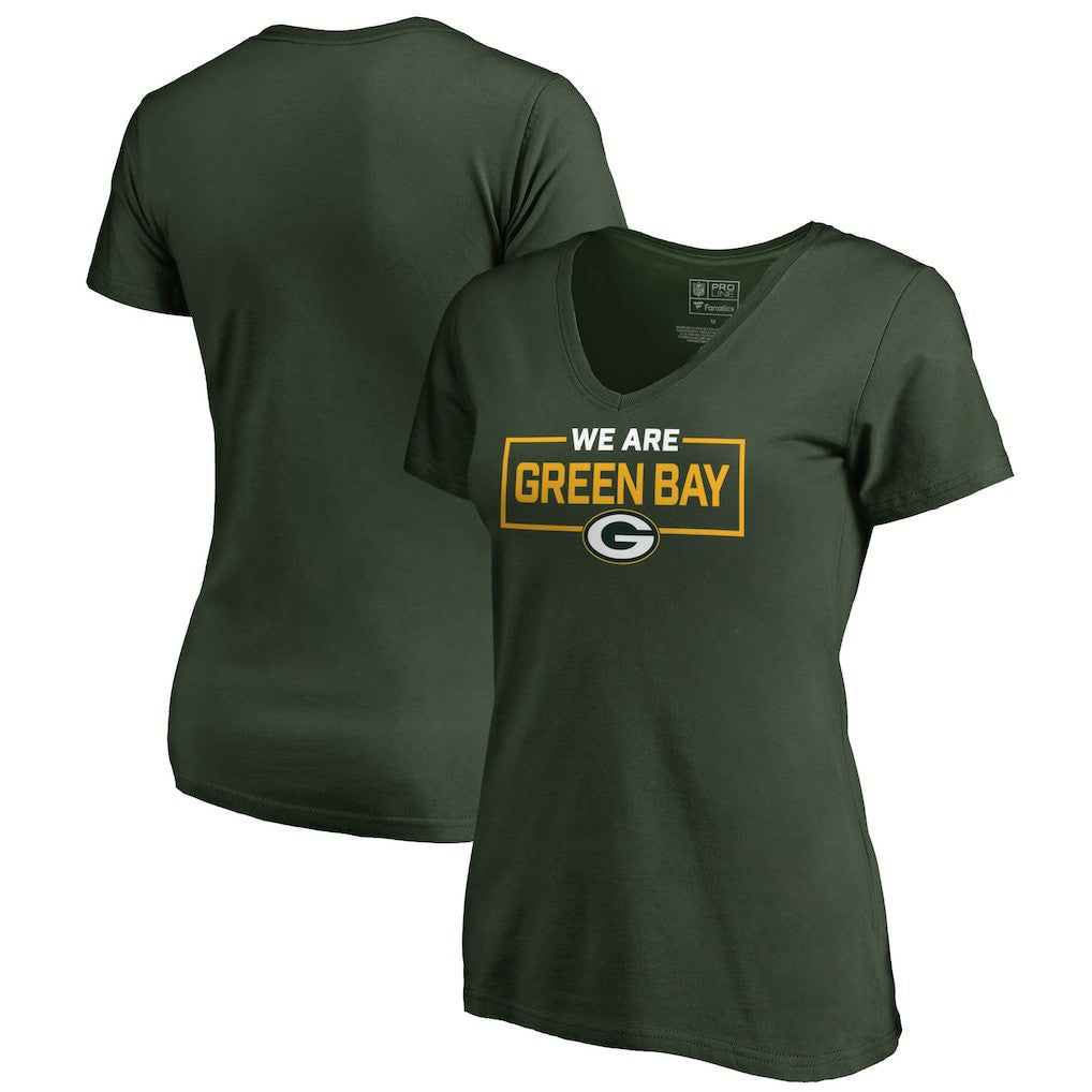 NFL Green Bay Packers Women's We Are Icon V-Neck T-Shirt