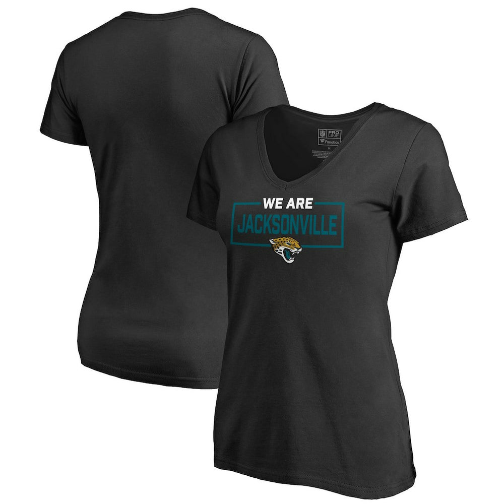 NFL Jacksonville Jaguars Women's We Are Icon V-Neck T-Shirt