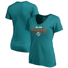 NFL Miami Dolphins Women's We Are Icon V-Neck T-Shirt