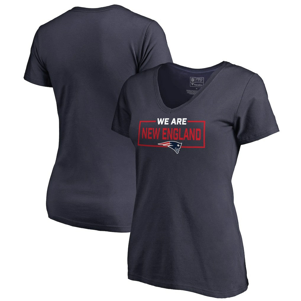 NFL New England Patriots Women's We Are Icon V-Neck T-Shirt