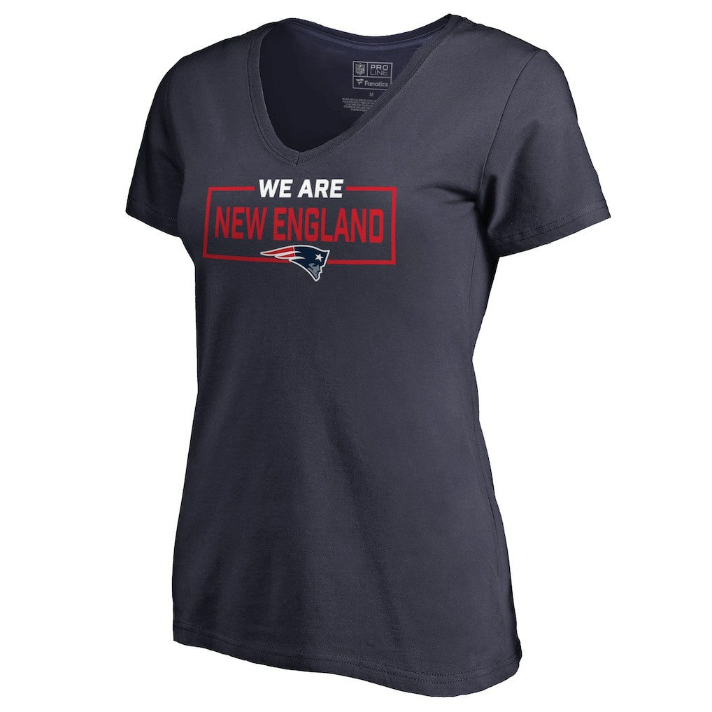 NFL New England Patriots Women's We Are Icon V-Neck T-Shirt