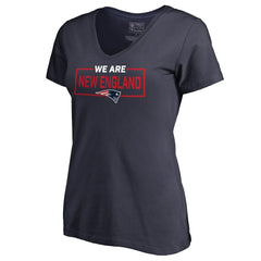 NFL New England Patriots Women's We Are Icon V-Neck T-Shirt