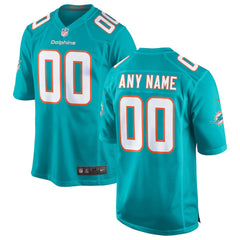 NFL Miami Dolphins Youth Custom Game Jersey