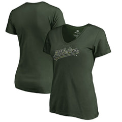 Athletics Women's Armed Forces Wordmark T-Shirt - Green