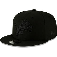 NFL Detroit Lions Black On Black 9FIFTY Adjustable Hat