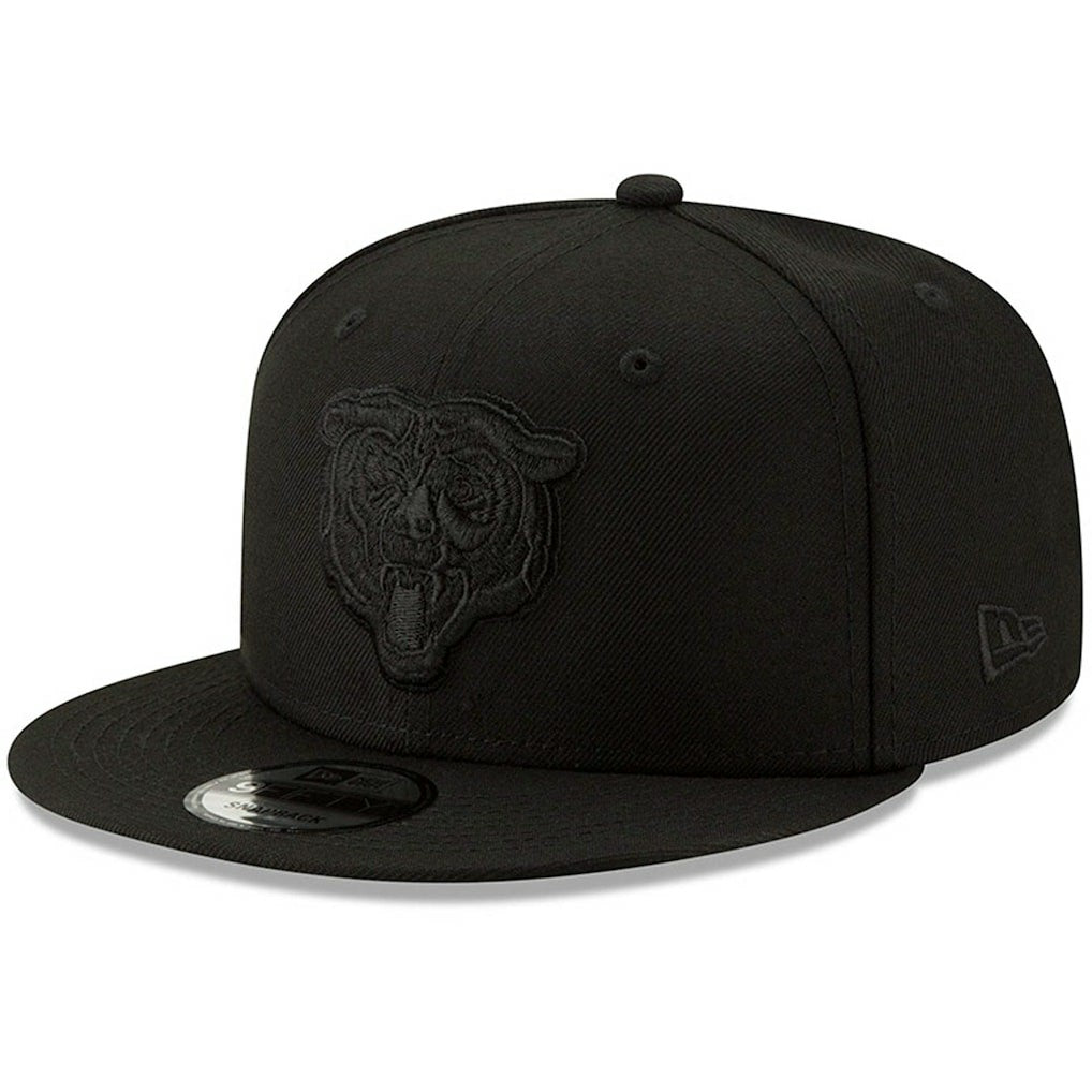 NFL Chicago Bears Black On Black 9FIFTY Adjustable Hat