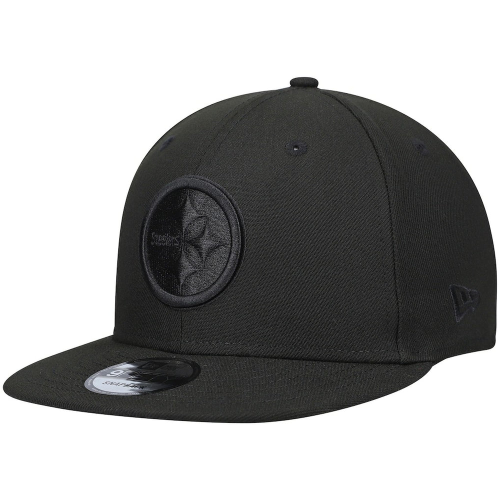 NFL Pittsburgh Steelers Black On Black 9FIFTY Adjustable Hat