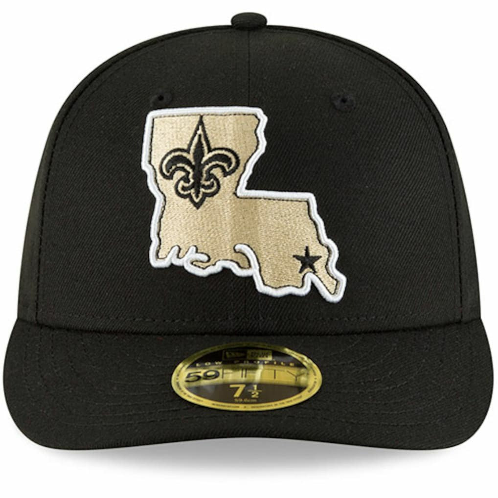 NFL New Orleans Saints Alternate Logo Omaha Low Profile 59FIFTY Fitted Hat