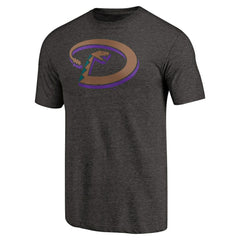 Arizona Diamondbacks Cooperstown Collection Forbes Tri-Blend T-Shirt - Heathered Black